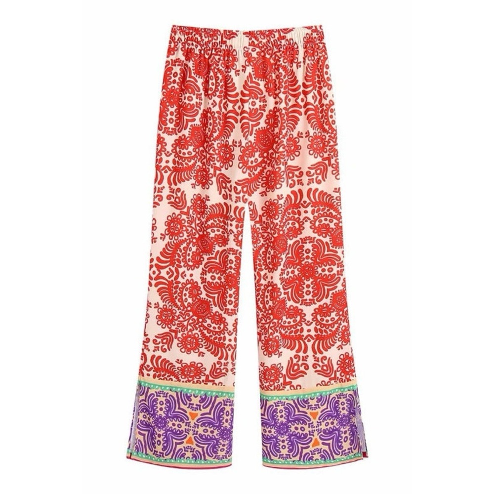 Zara Wide Leg Boho Palazzo Pants